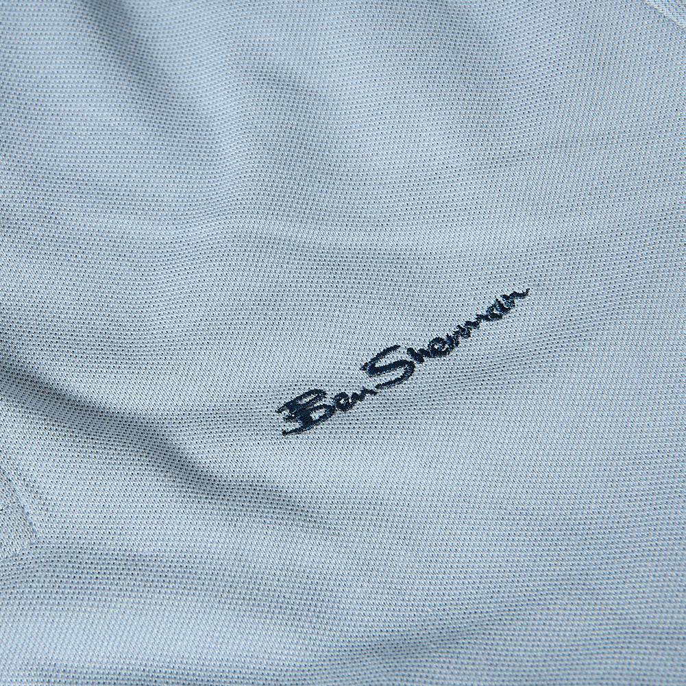BEN SHERMAN Twin Tipped Herren Polo-Shirt 0076270-ICEBLUE