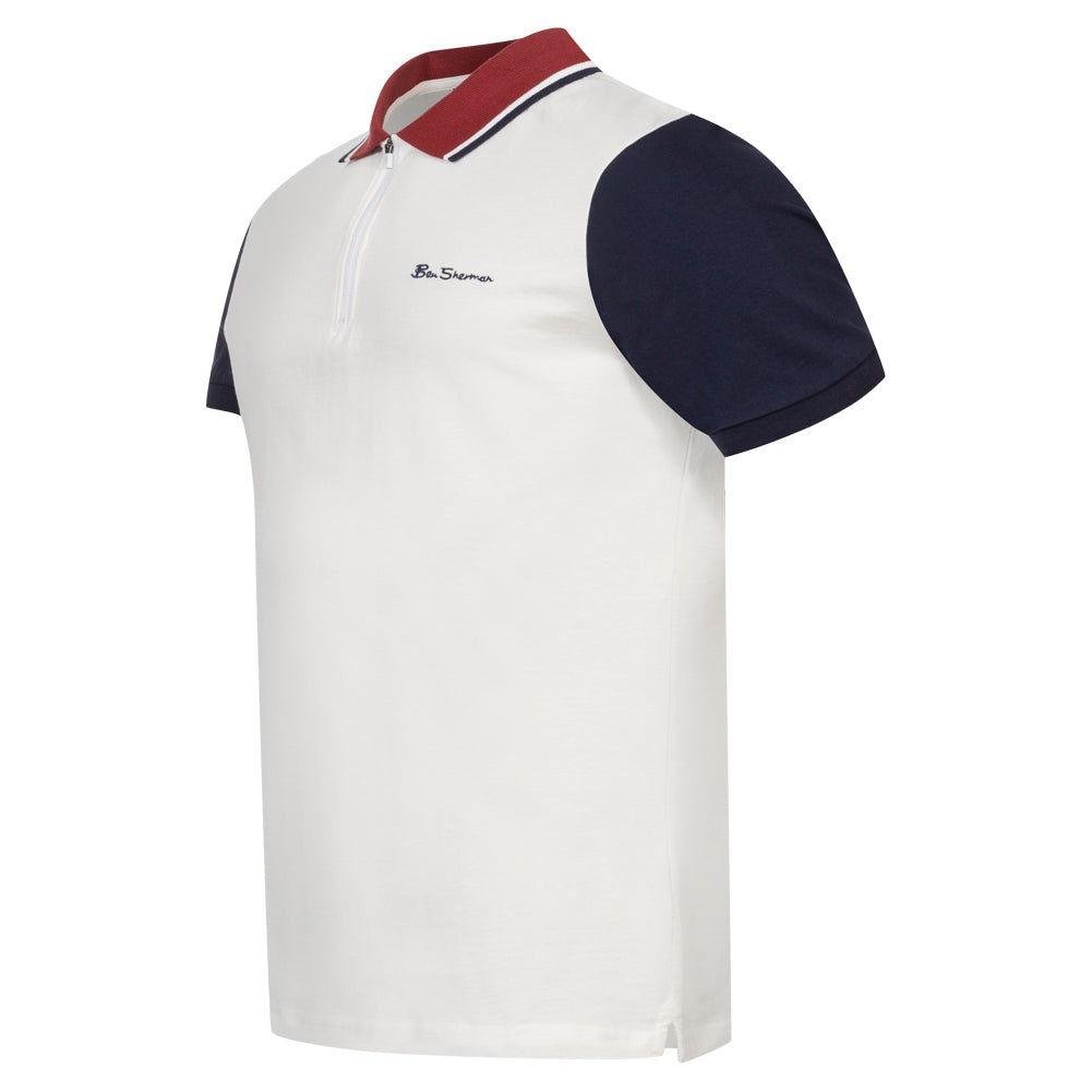 BEN SHERMAN Classic Herren Polo-Shirt 0076371-SNOWWHITE