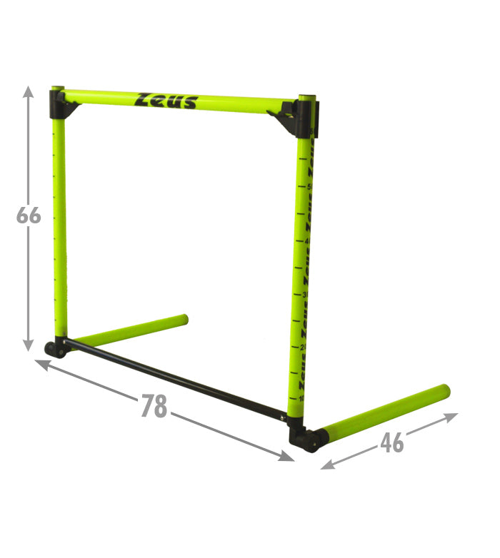 Zeus Adjustable Training Hurdles height 10-60 cm Pack of 6