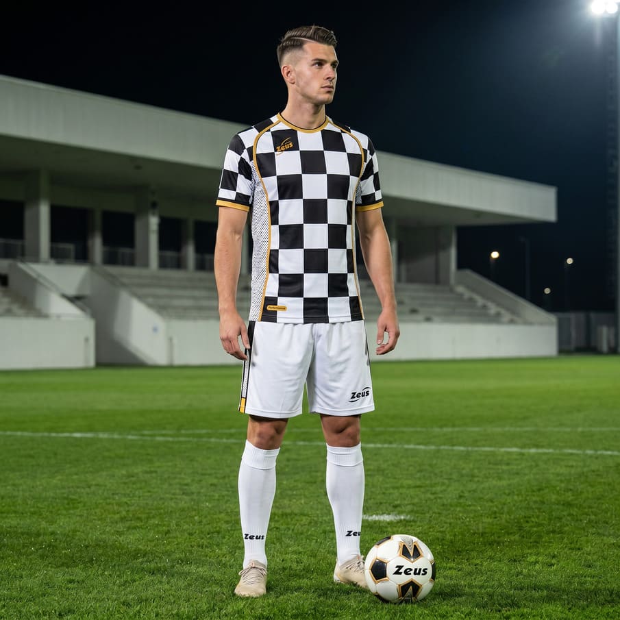Zeus Kit Kroazia OLD Trikot-Set 2-teilig bianco/nero