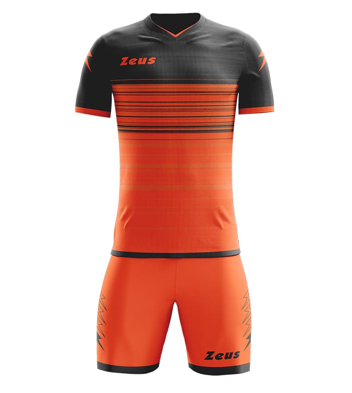 Zeus Kit Elios Trikot-Set + Shorts 2-teilig arancio fluo/nero