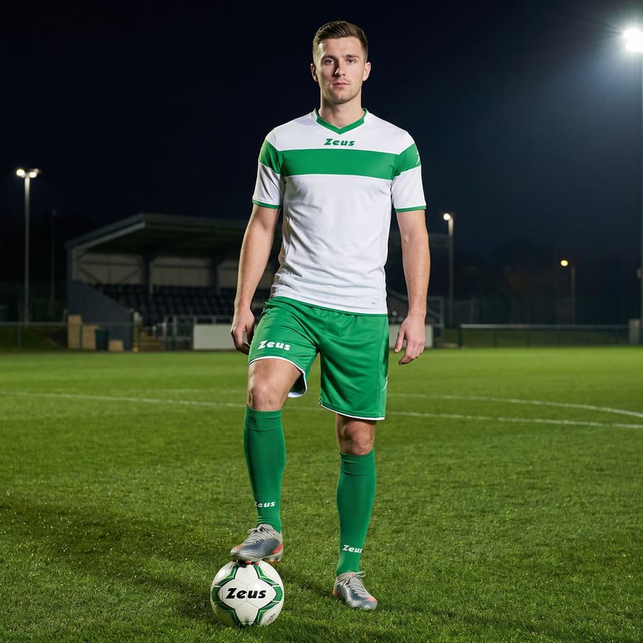 Zeus Kit Apollo Trikot-Set + Shorts 2-teilig bianco/verde