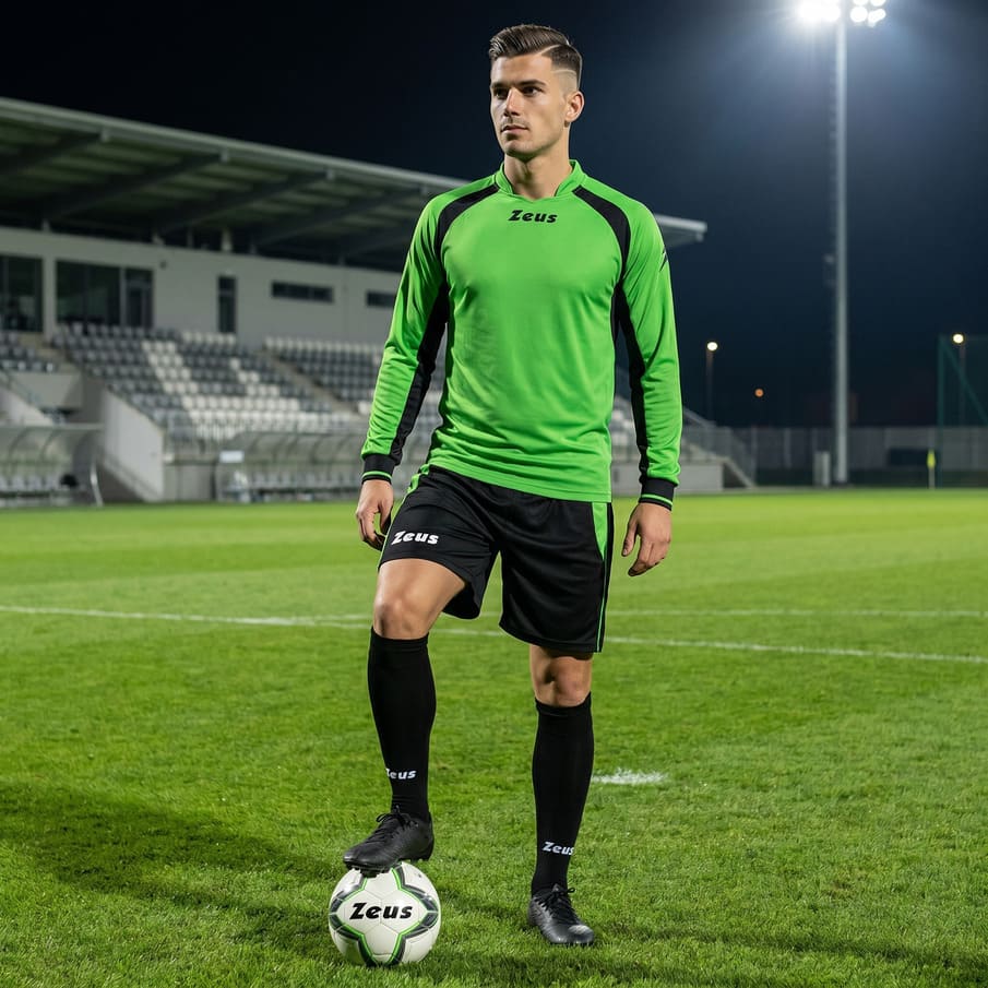 Zeus Kit Pippo Trikot-Set + Shorts 2-teilig verde/nero