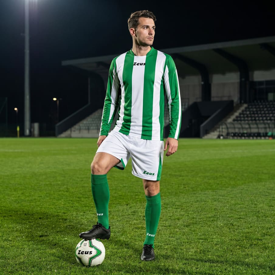 Zeus Kit Zagor Trikot-Set + Shorts 2-teilig bianco/verde