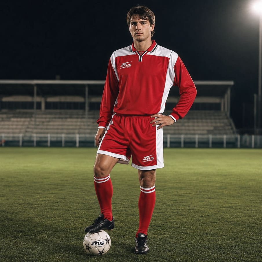 Zeus Kit Hermes Trikot-Set 2-teilig rosso/bianco/blu
