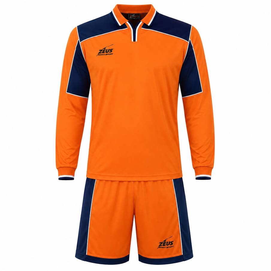 Zeus Kit Hermes Trikot-Set 2-teilig arancio/blu/bianco