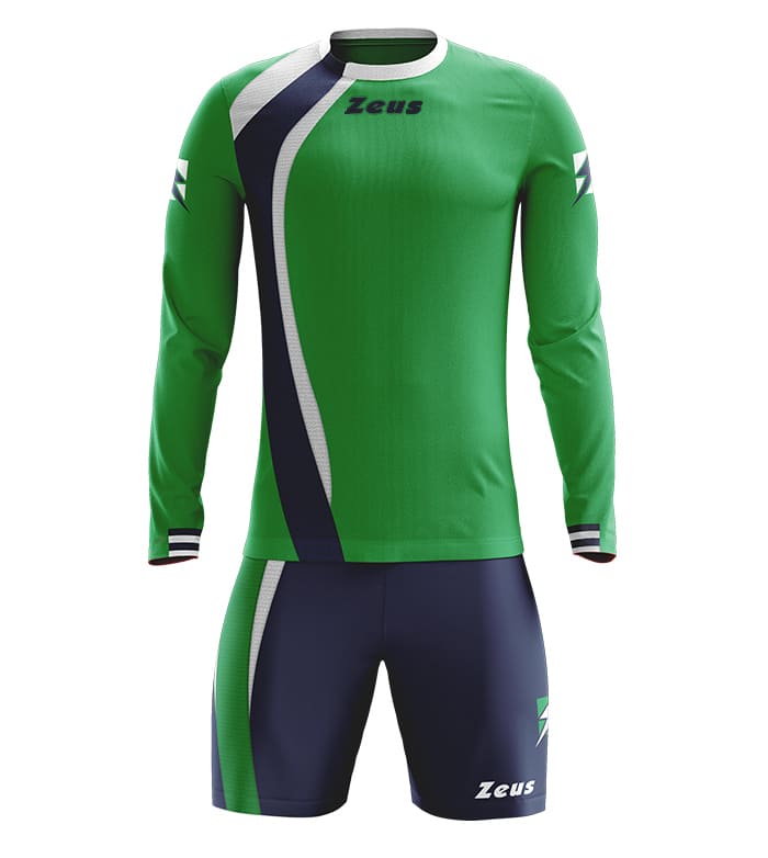 Zeus Kit Spagna Trikot-Set + Shorts 2-tlg. Ml verde/blu