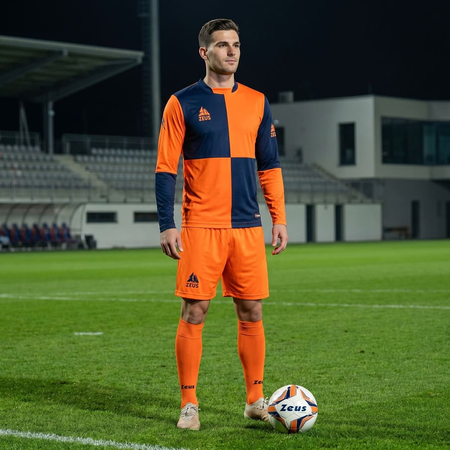 Zeus Kit Yaris Herren Trikot-Set 2-teilig blu/arancio
