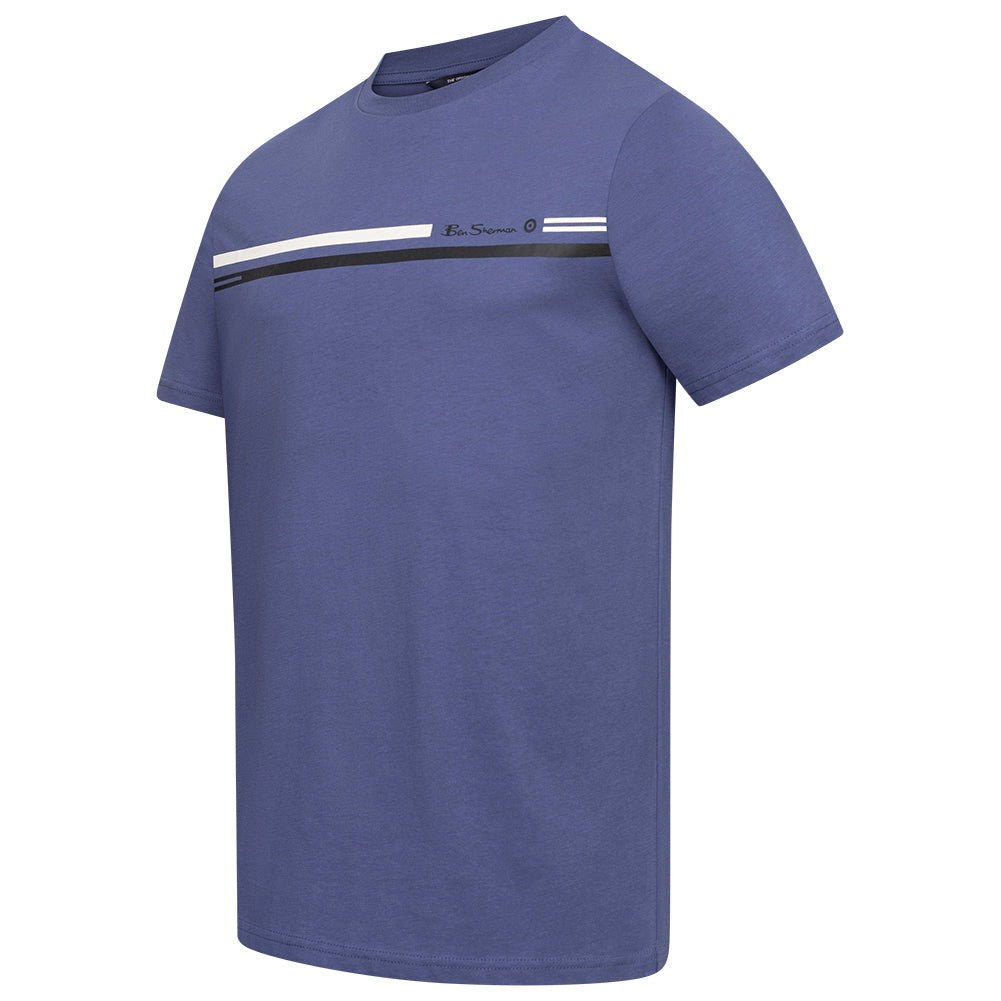 BEN SHERMAN Seasonal Stripe Herren T-Shirt 1012607N-RIVIERABLUE