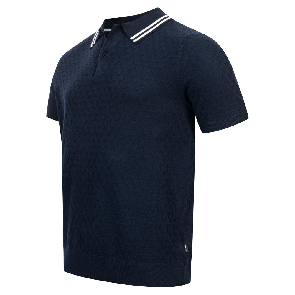TED BAKER Mahana Stitched Herren Polo-Shirt 267386-NAVY
