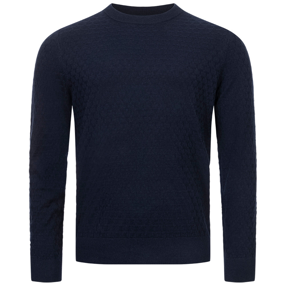TED BAKER Loung Stitch Crew Neck Herren Sweatshirt 273063-NAVY
