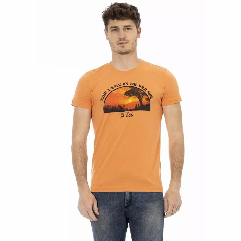 TRUSSARDI Action Herren Wild Side T-Shirt Orange 2AT03B083