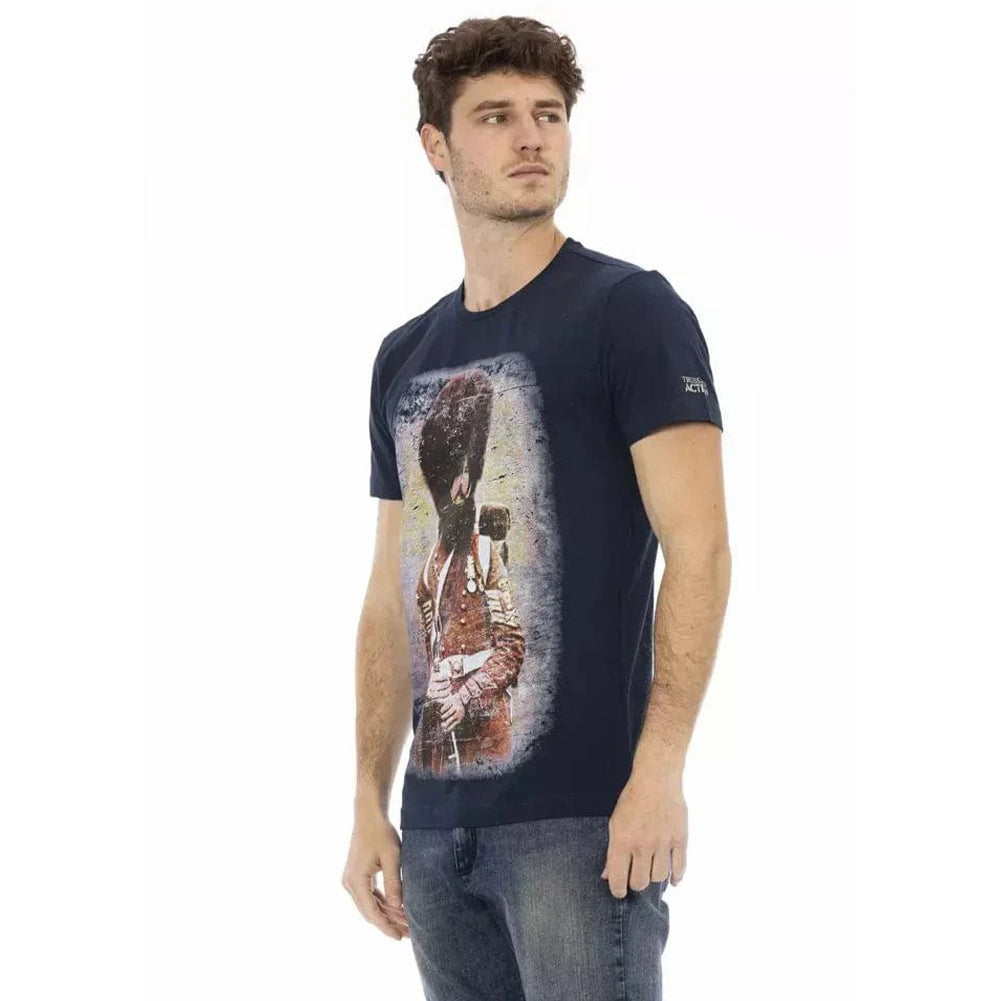 TRUSSARDI Action Herren Real Man T-Shirt Navy 2AT04003