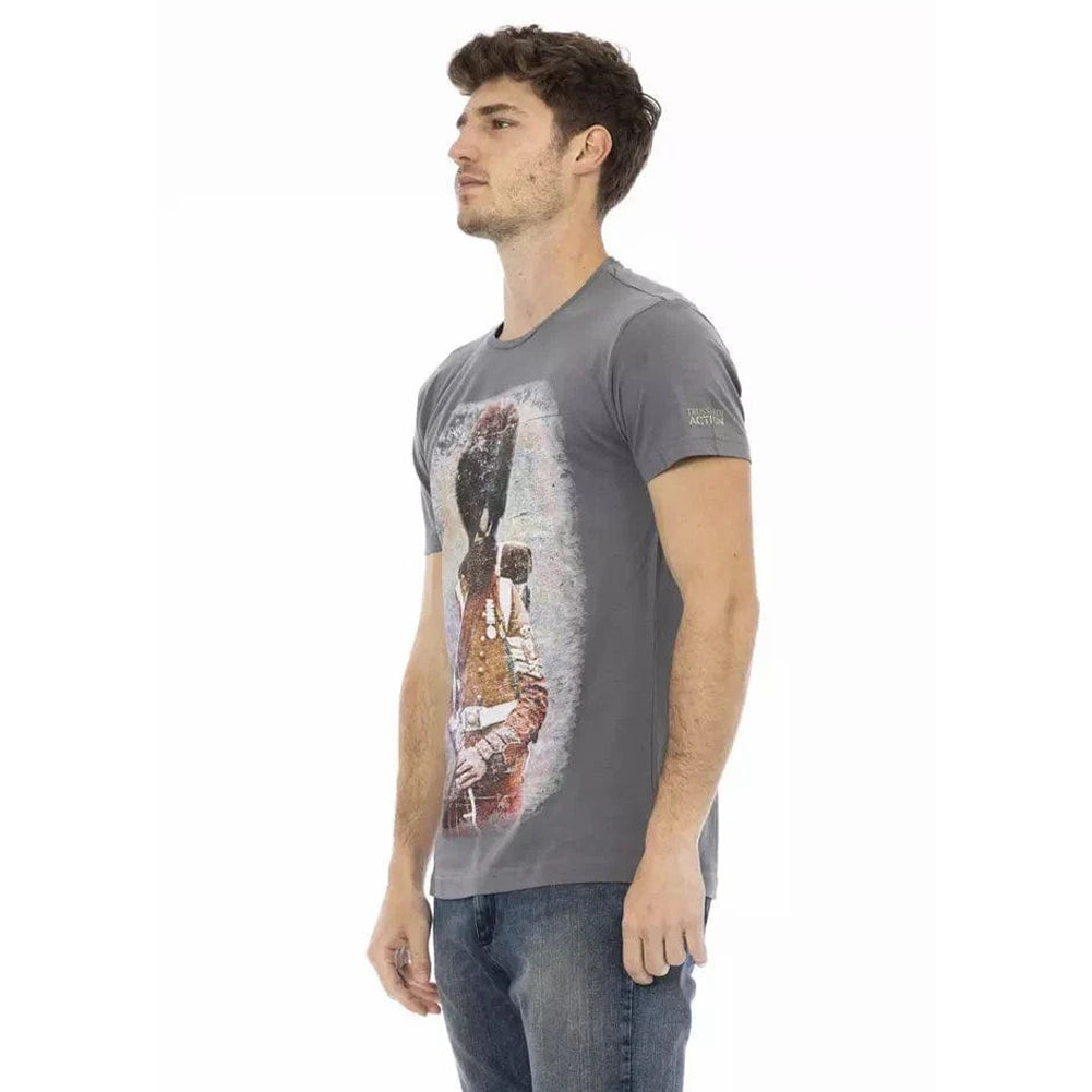 TRUSSARDI Action Herren Real Man T-Shirt Grau 2AT04004