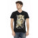 TRUSSARDI Action Herren Conqueror V-Ausschnitt T-Shirt Schwarz 2AT108003 – M