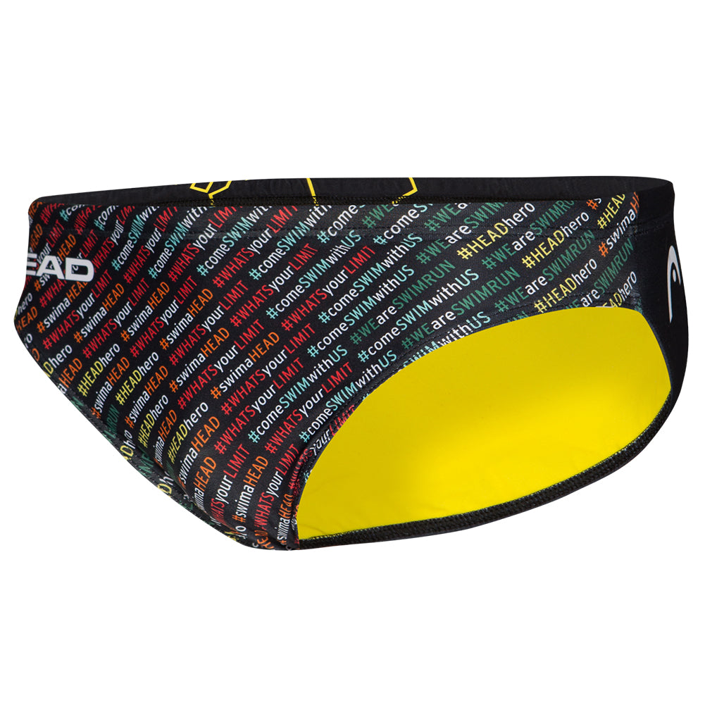 HEAD SWS Team Printed Brief 5 Boy Swimming trunks 452575-COL