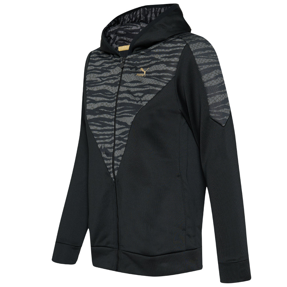 PUMA Printed Zip Damen Kapuzen Sweatjacke 566830-01