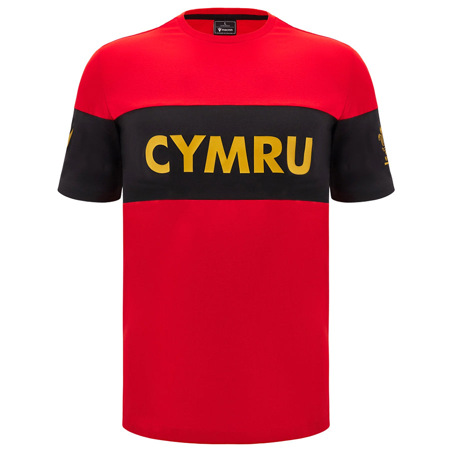 Wales WRU macron Rugby Herren Freizeit Shirt 60003838