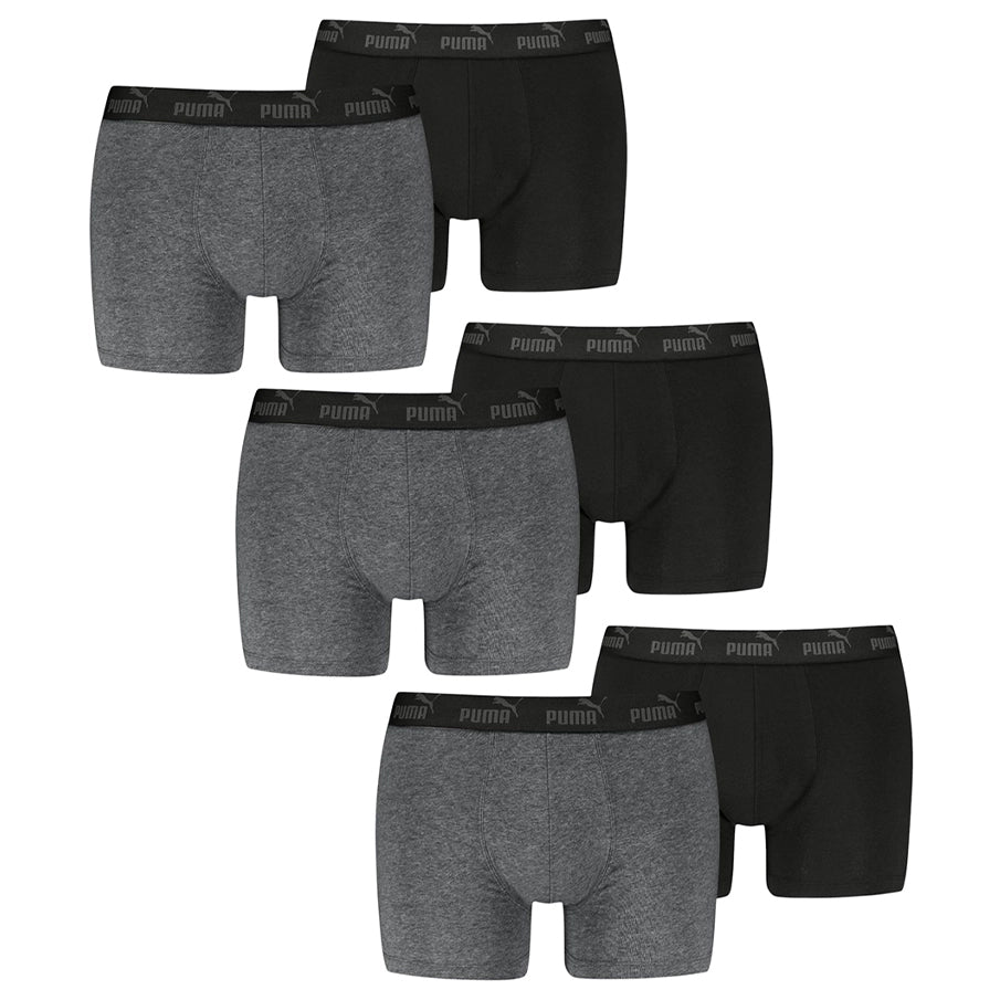 PUMA Elements Basic Herren Boxershorts 6er-Pack 701232894-006