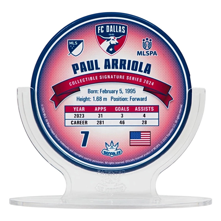FC Dallas Paul Arriola #7 Fußball Sammlerstück 14 cm 850056417396