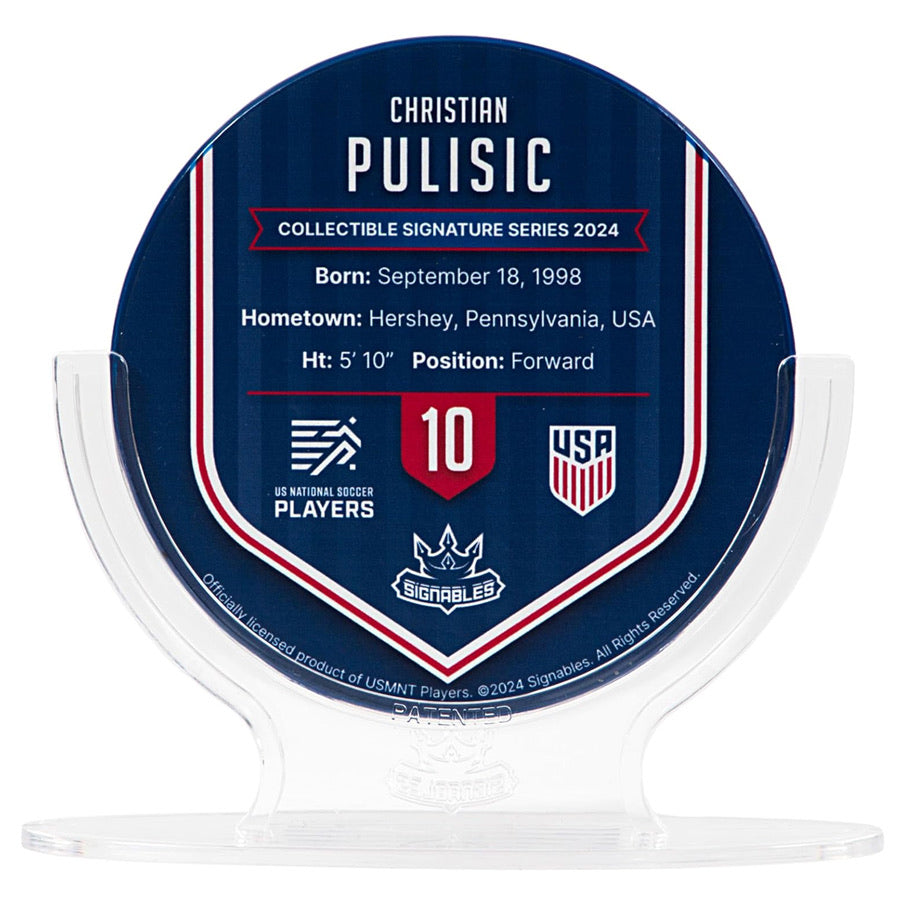 USA Christian Pulisic #10 Fußball Sammlerstück 14 cm 850056417815