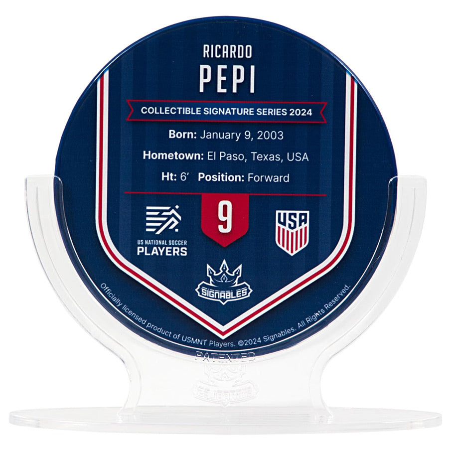USA Ricardo Pepi #9 Fußball Sammlerstück 14 cm 850056417839