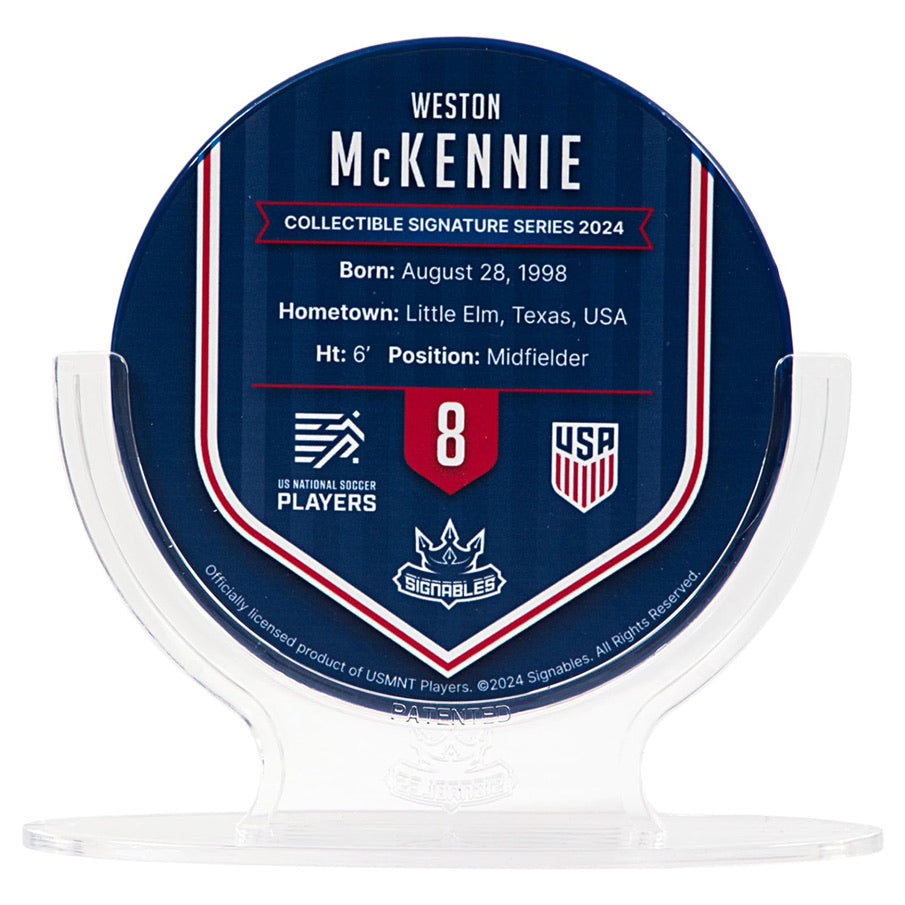 USA Weston McKennie #8 Fußball Sammlerstück 14 cm 850056417846