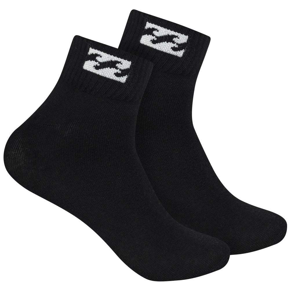Billabong Unisex Quarter Socken 3 Paar schwarz BG-20 QUARTER