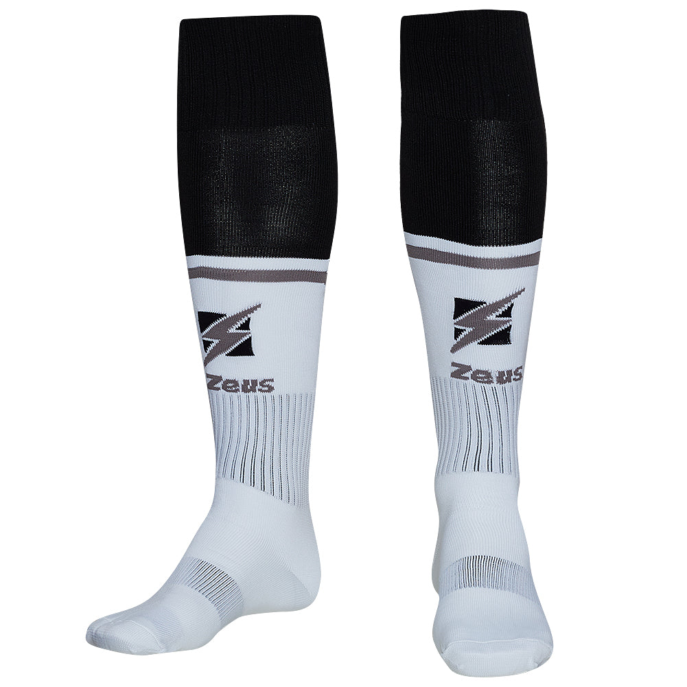 Zeus Calza United Football Socks white black