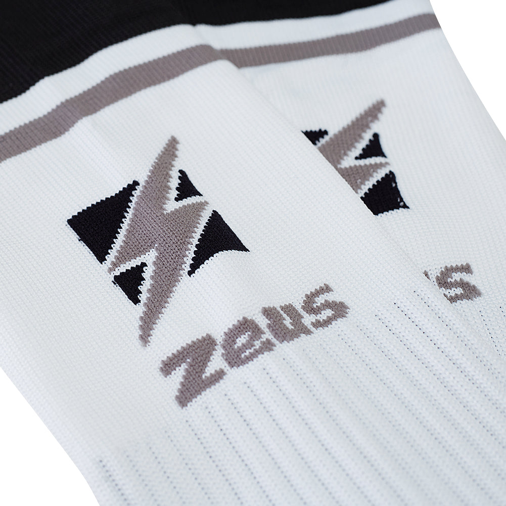 Zeus Calza United Football Socks white black