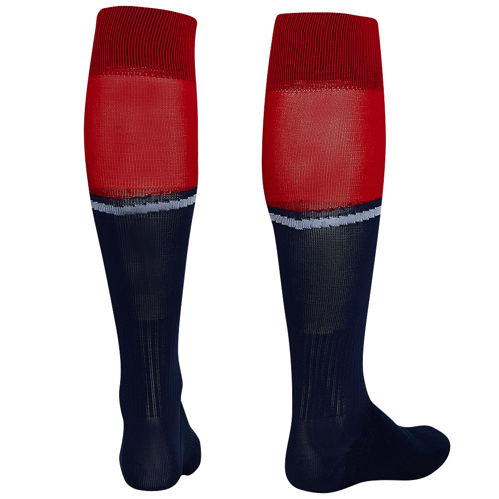 Zeus Calza United Football Socks navy red