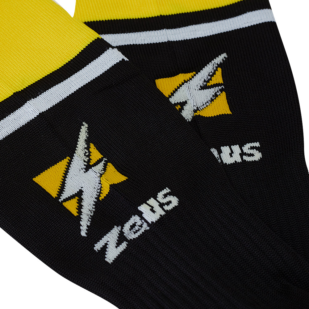 Zeus Calza United Football Socks black yellow