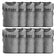Zeus Pack of 10 Training bib gray – Erwachsene
