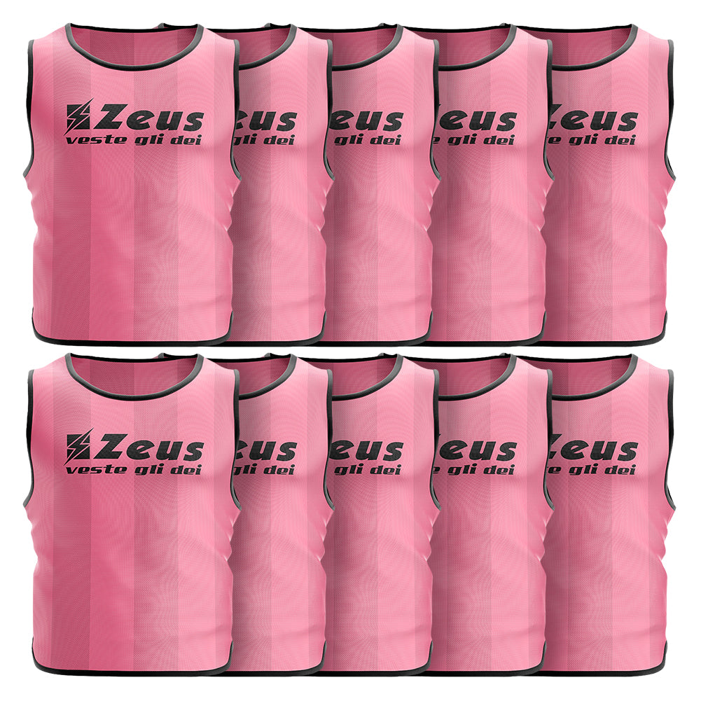 Zeus Pack of 10 Pink training bib