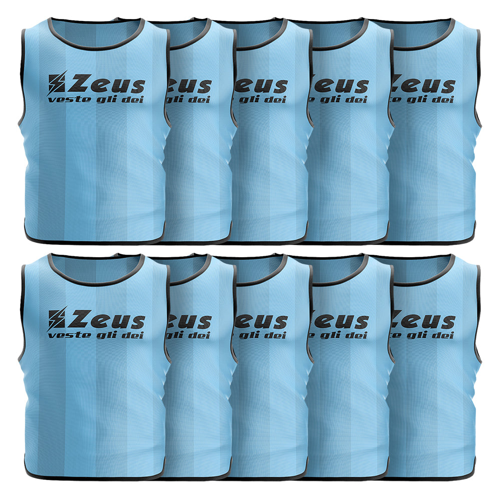 Zeus Pack of 10 Sky training bib