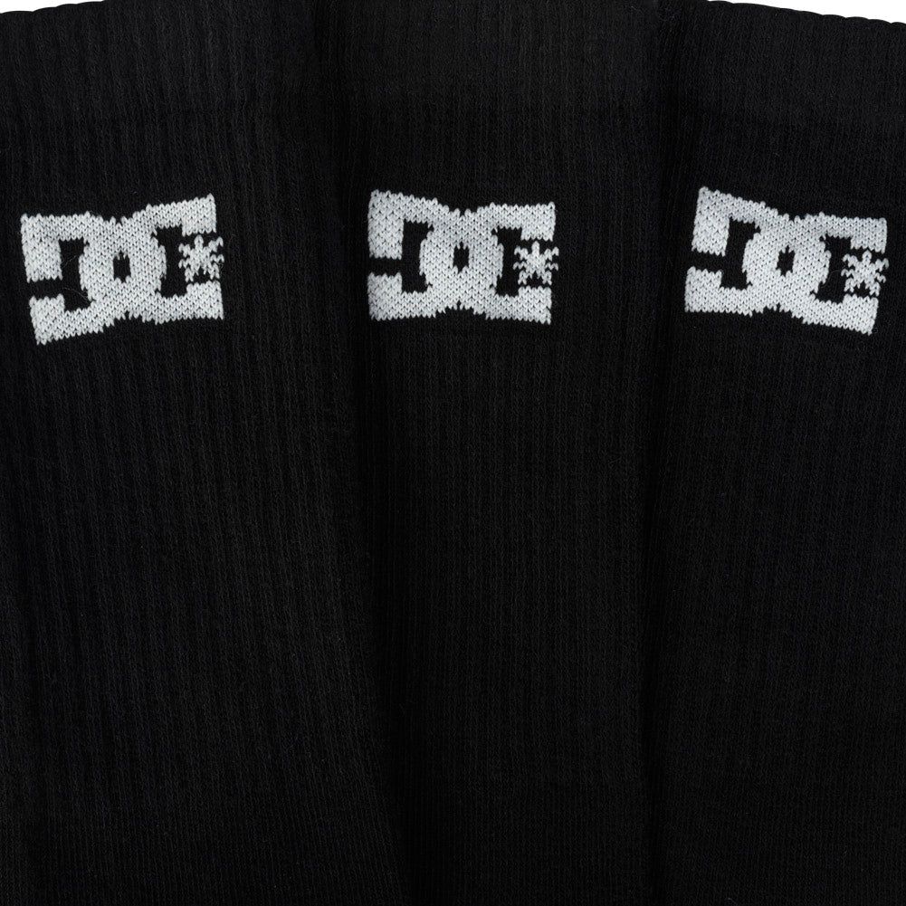 DC Shoes Sport Crew Unisex Socken 3 Paar schwarz DC-02 CREW