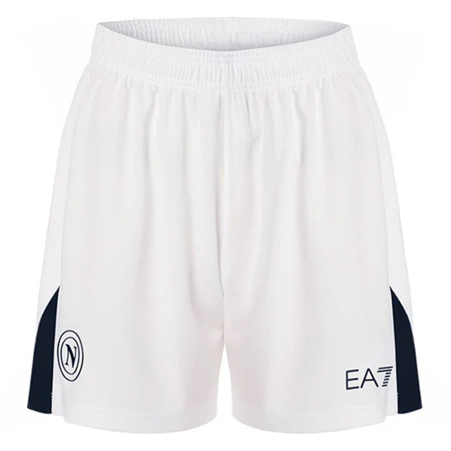 SSC Neapel EA7 Emporio Armani Herren Auswärts Shorts EASSCN25G13-WHITE-NAVY