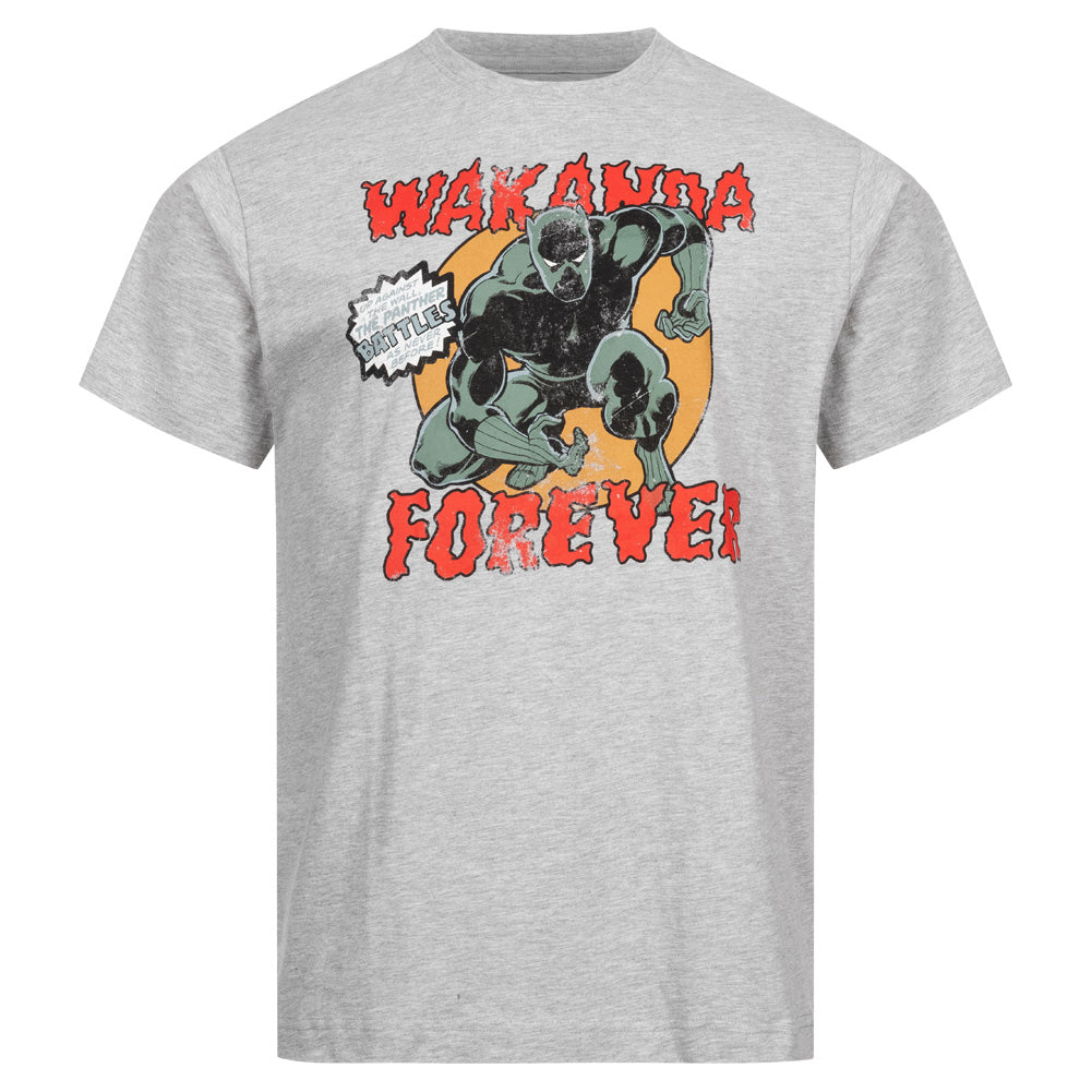 Marvel Black Panther Wakanda Forever Herren T-Shirt FBMTS717SPO