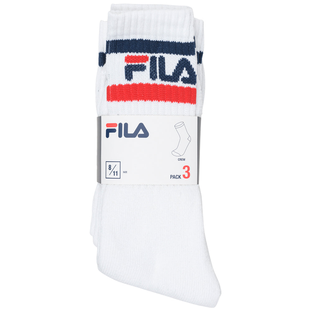 FILA Unisex Sportsocken "Falk" 3 Paar weiß FS24T001-100-White