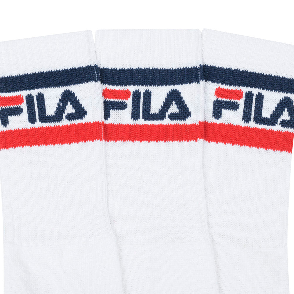 FILA Unisex Sportsocken "Falk" 3 Paar weiß FS24T001-100-White