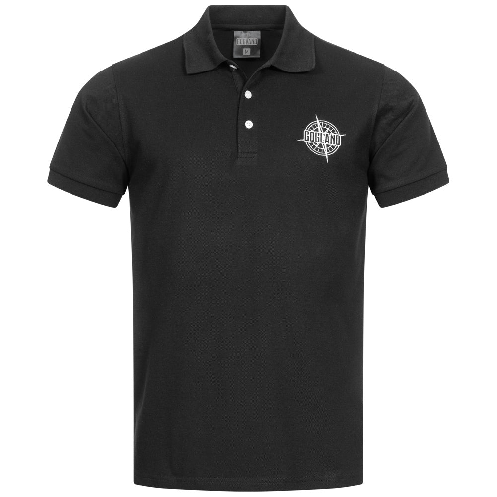 GOGLAND "Noshak" Herren Polo-Shirt schwarz
