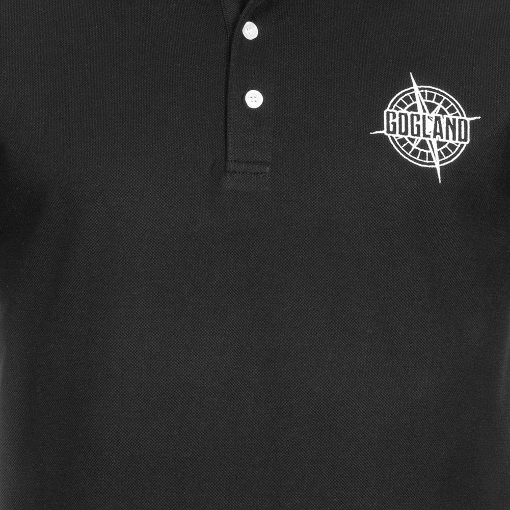 GOGLAND "Noshak" Herren Polo-Shirt schwarz