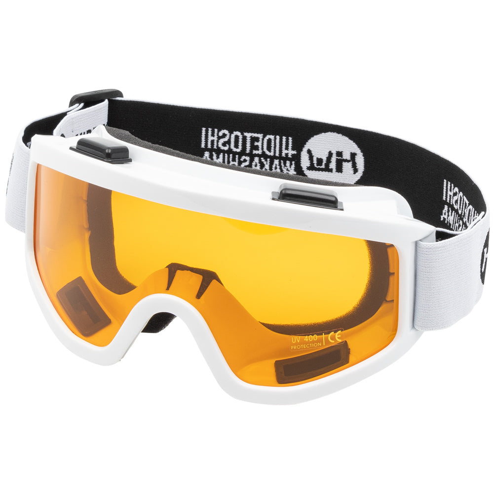 HIDETOSHI WAKASHIMA "Higashi" Unisex Skibrille Snowboardbrille weiß