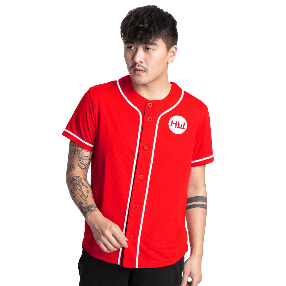 HIDETOSHI WAKASHIMA "BC Kiyota" Herren Baseball Trikot rot