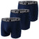 REPLAY Basic Cuff Logo Herren Boxershorts 3er-Pack I101102-N188 – S