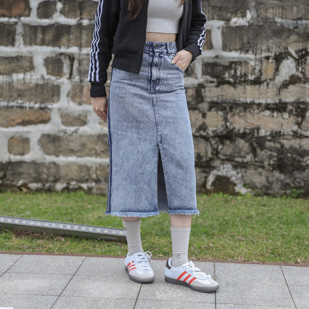 adidas Originals x KSENIA SCHNAIDER Damen Jeans Rock IW5665