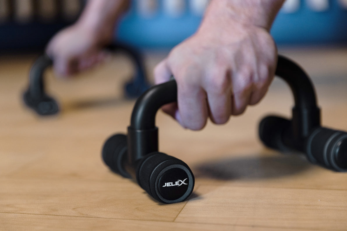 JELEX Gain Hard Push Up Bar Push Up Bars black grey