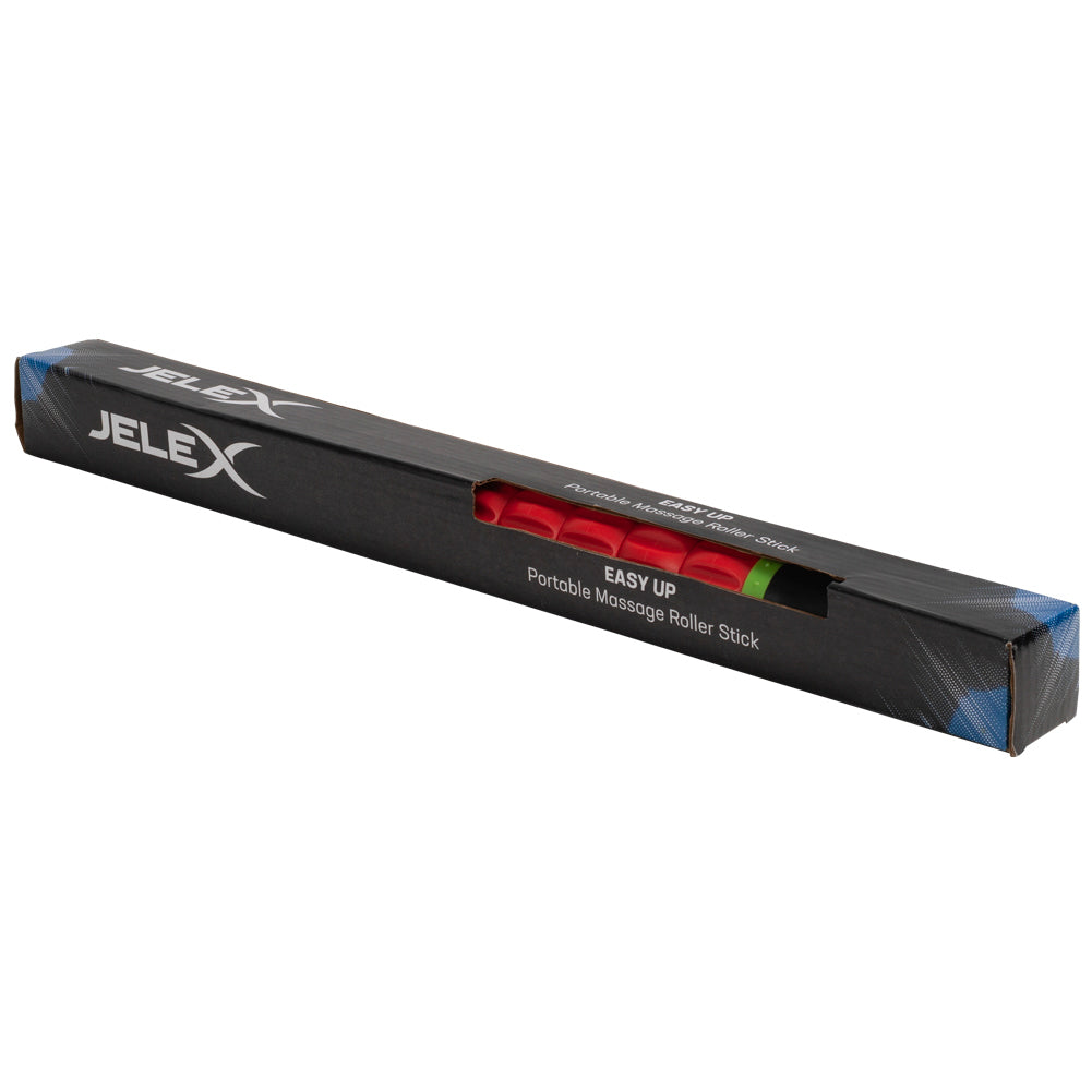 JELEX Easy Up Massage roller with rotating massage balls black red
