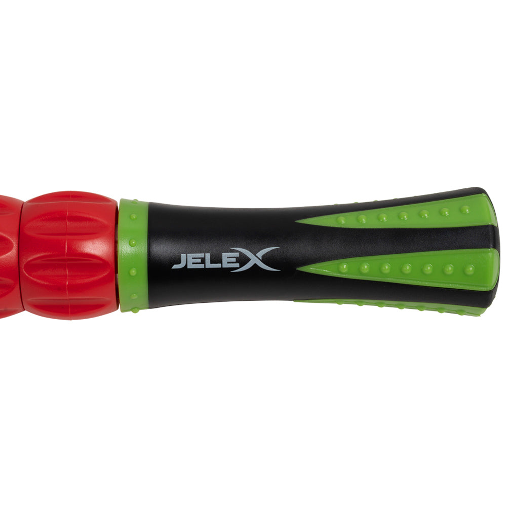 JELEX Easy Up Massage roller with rotating massage balls black red