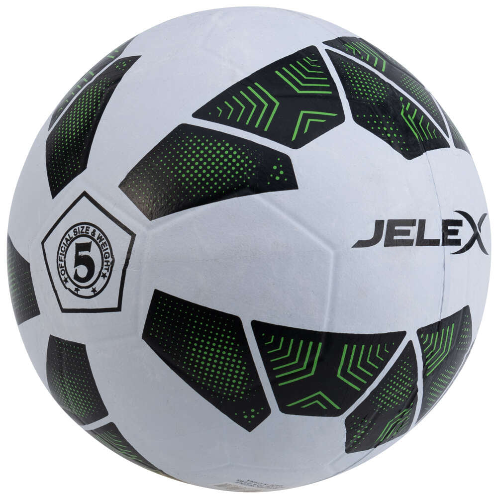 JELEX Bolzplatzheld Gummi Fußball schwarz-weiß